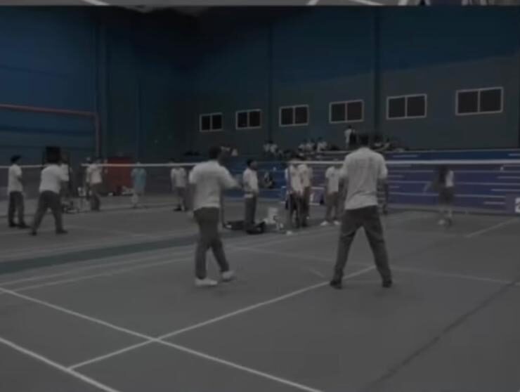 Estudantes do Projeto Olímpico Escolar conhecem o Centro de Treinamento de Badminton de Teresina